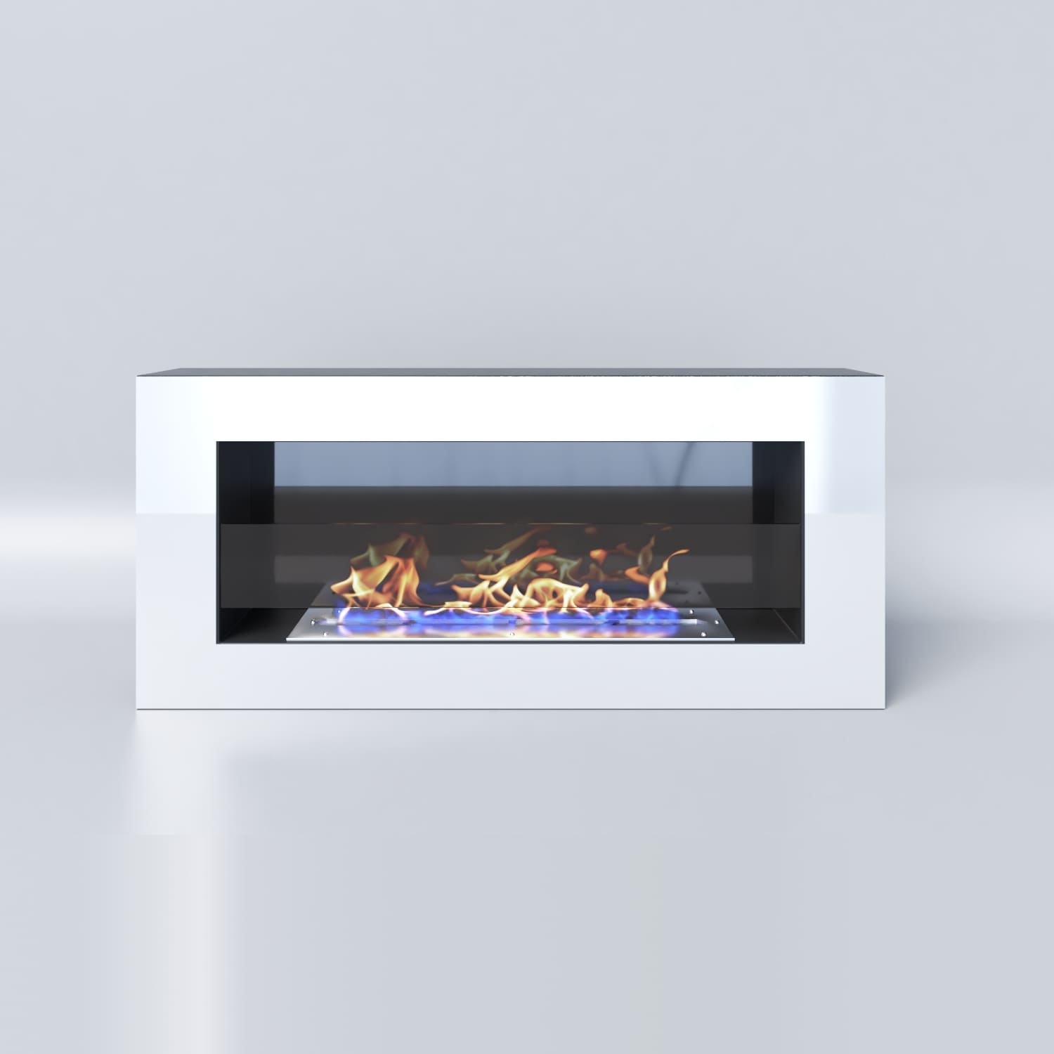 Биокамин "Русский огонь" Хай-тек 900N настенный с декоративным стеклом (стемалитом) по цене 39 650 руб.