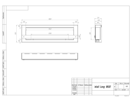 Биокамин SteelHeat WALL LONG 1800 черный, стемалит Биокамин SteelHeat WALL LONG 1800 черный, стемалит по цене 89 040 руб.