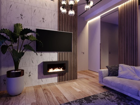 Биокамин "Русский огонь" Лофт 800N настенный с защитным стеклом по цене 24 950 руб.