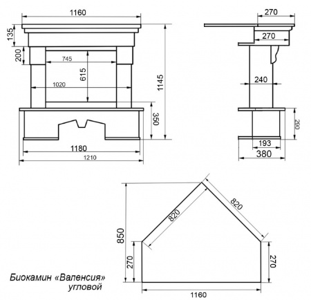 ВАЛЕНСИЯ угловая, темный дуб пр-во FireBird (Россия) ВАЛЕНСИЯ угловая, темный дуб пр-во FireBird (Россия) по цене 79 000 руб.