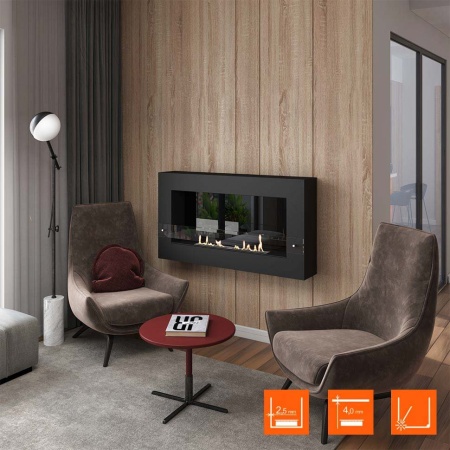 Биокамин SteelHeat WALL GRAND 1200 LITE черный Биокамин SteelHeat WALL GRAND 1200 LITE черный по цене 36 120 руб.