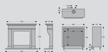 Газовый камин Faber Hestia Nostalgic