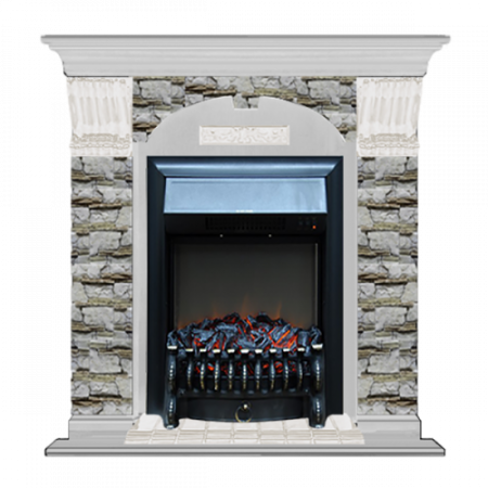 Арочный Алтай (беленый дуб)+Fobos Black