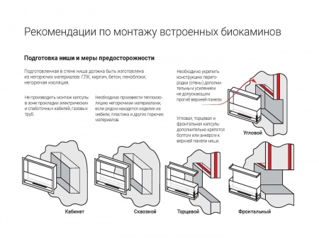 Встроенный биокамин Lux Fire Фронтальный 1100 М по цене 76 890 руб.